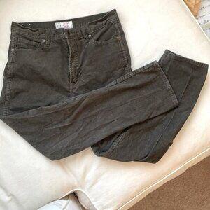 GAP Vintage Slim High-Rise Gray Corduroy  Jeans Size 10 regular